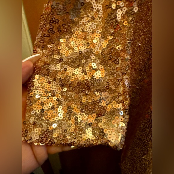 Elegant Sequence Mini Dress w/ Juliet Sleeves Size Small NWT - Picture 3 of 15